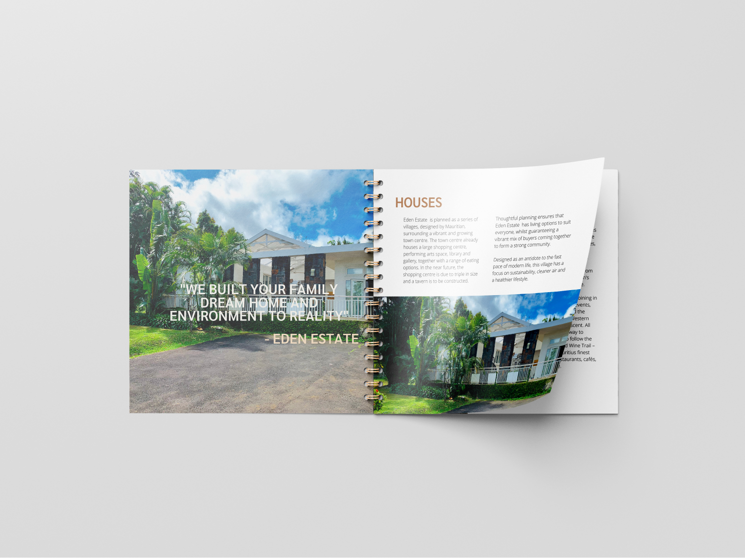 booklet inner page Edene estate